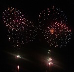 日橋川 川の祭典・蔵のまち喜多方夏まつり花火大会